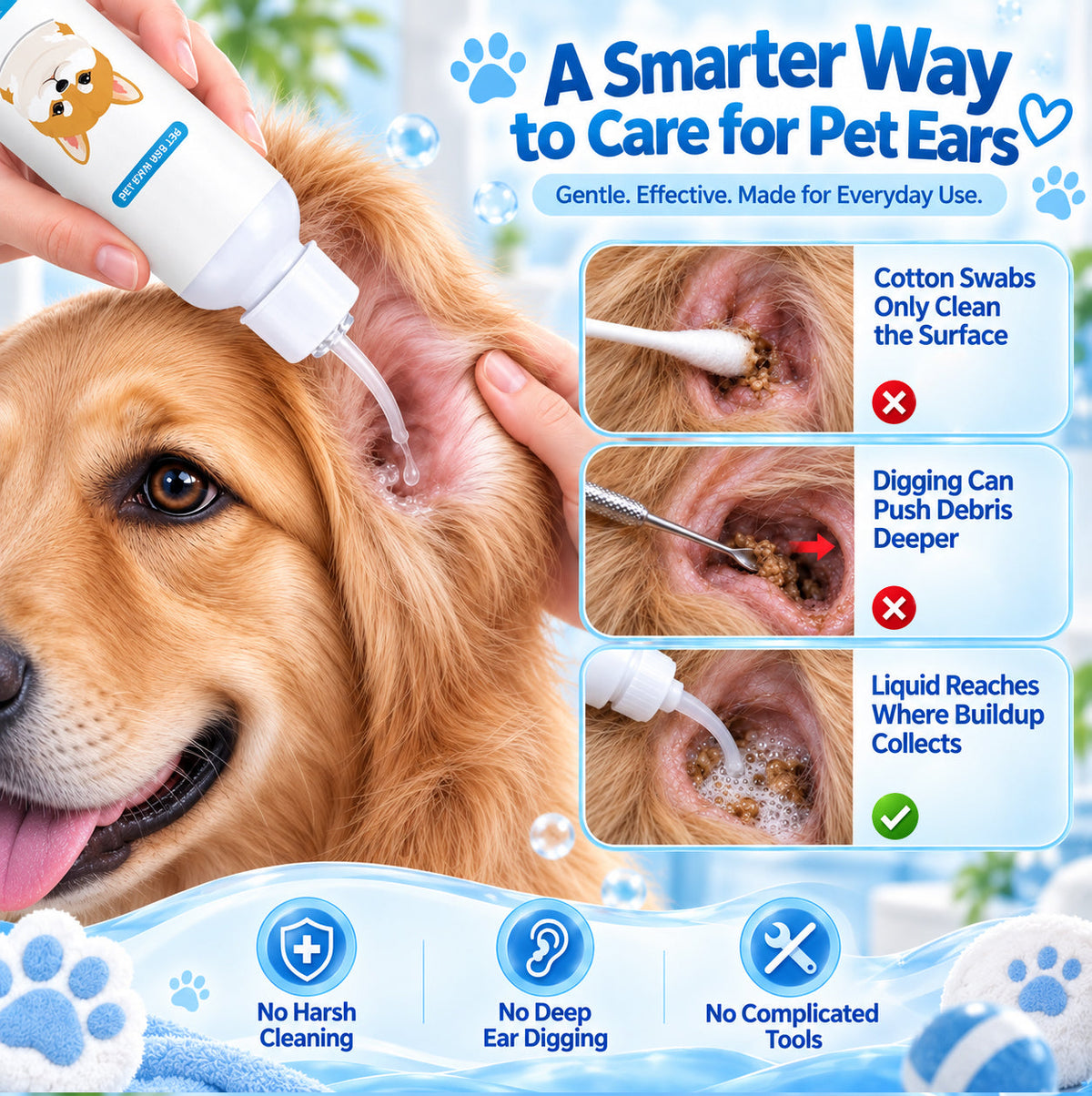 Faroniq®🐶🐱 Ear cleaner | Soothes itchy ears👂