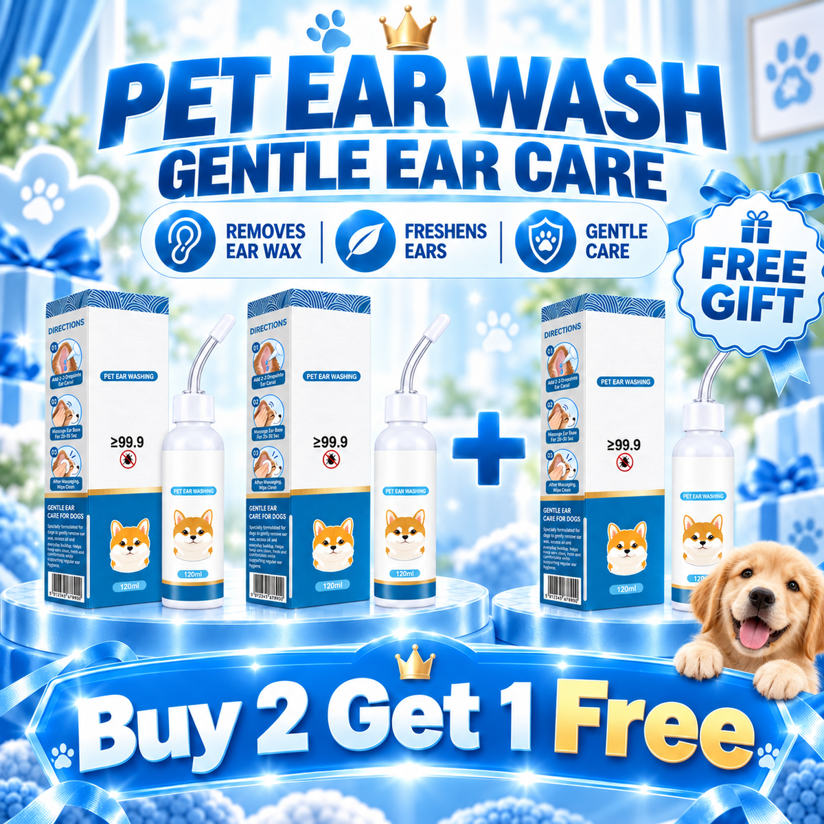 Faroniq®🐶🐱 Ear cleaner | Soothes itchy ears👂