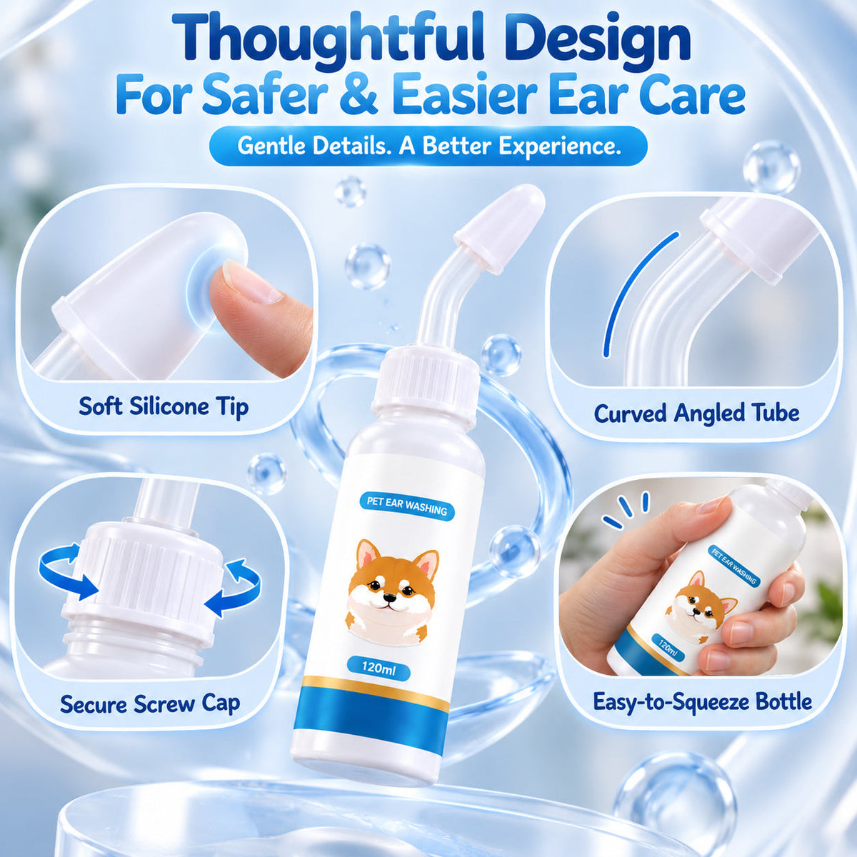 Faroniq®🐶🐱 Ear cleaner | Soothes itchy ears👂