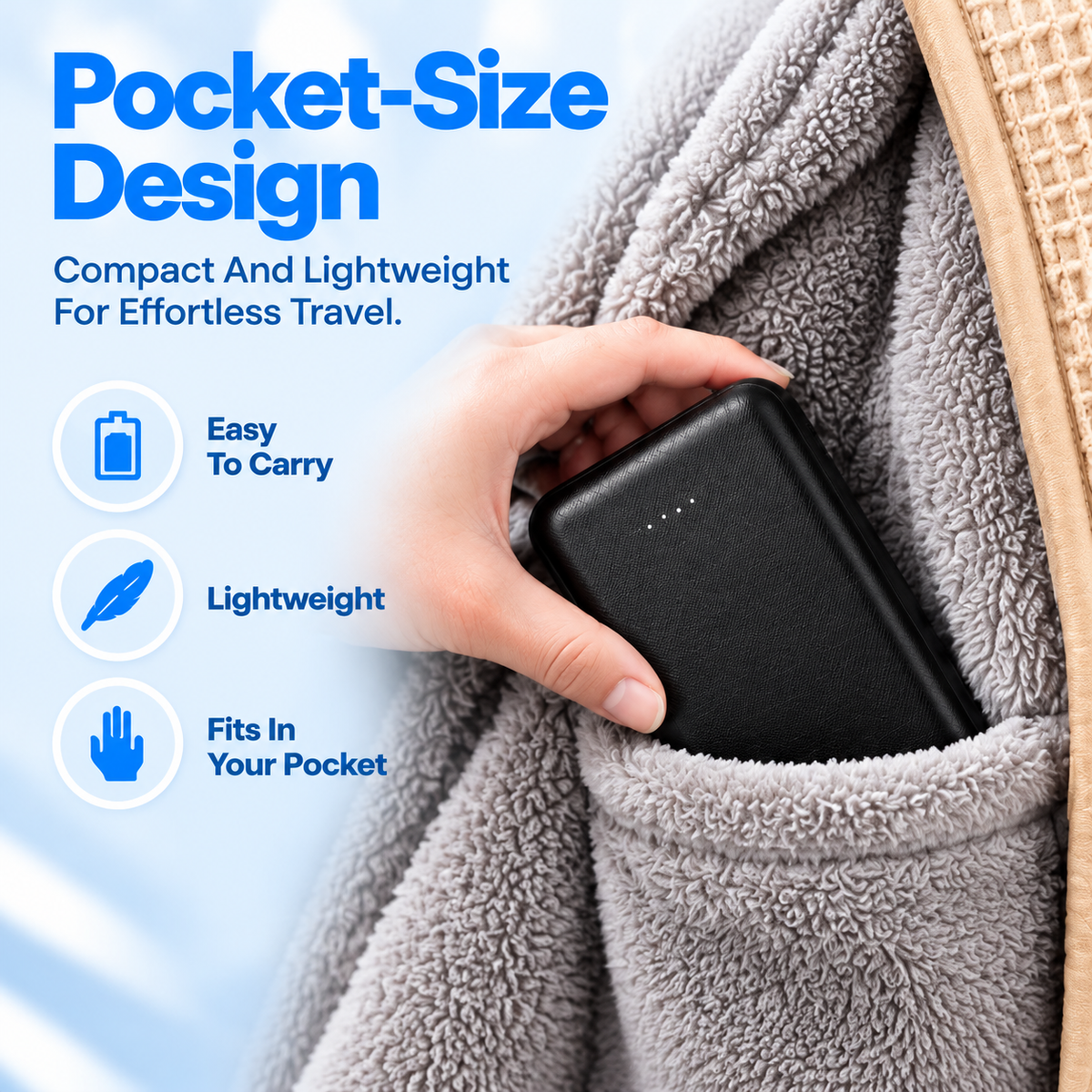 Faroniq Portable Power Bank for Heated Shawl