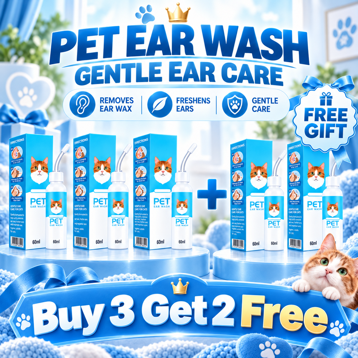 Faroniq®🐶🐱 Ear cleaner | Soothes itchy ears👂