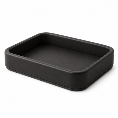 Luxury Leather Catchall Tray – Minimalist Organizer for Jewelry, Keys & Everyday Essentials